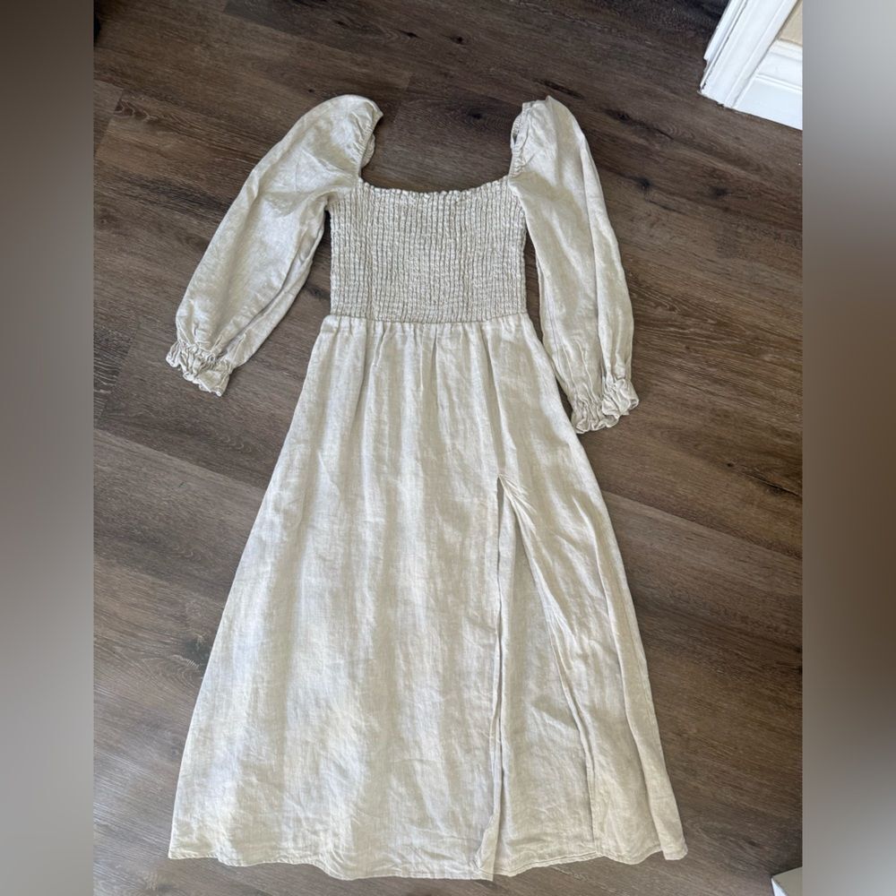 Reformation Linen Dress Sz S